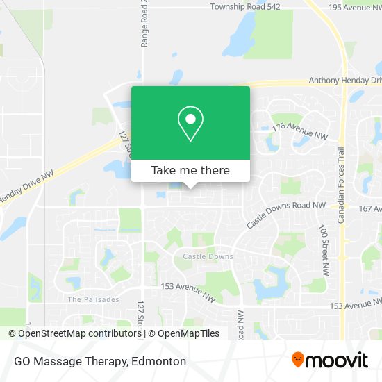 GO Massage Therapy map