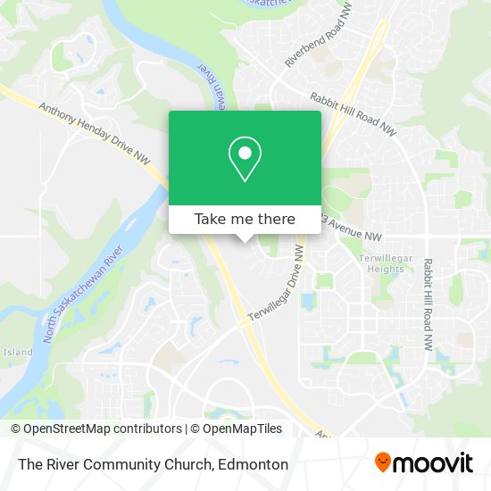The River Community Church map