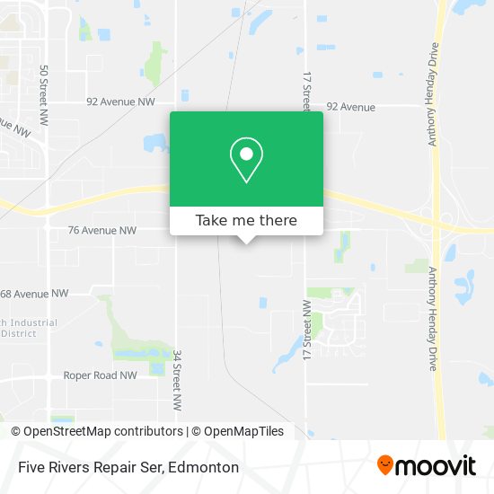 Five Rivers Repair Ser map