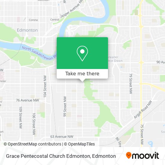Grace Pentecostal Church Edmonton map