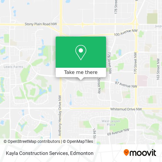 Kayla Construction Services map