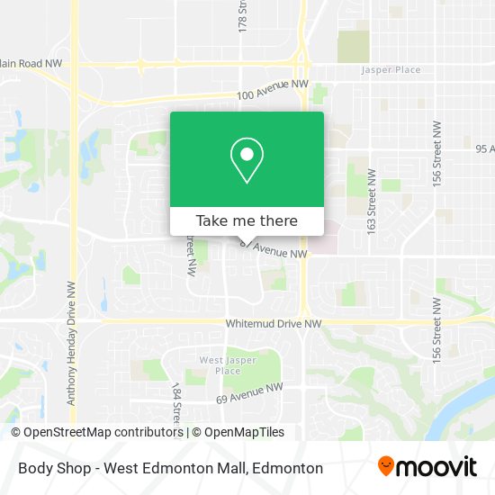Body Shop - West Edmonton Mall plan