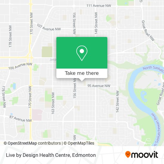 Live by Design Health Centre map