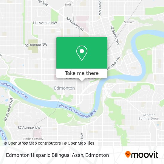 Edmonton Hispanic Bilingual Assn map