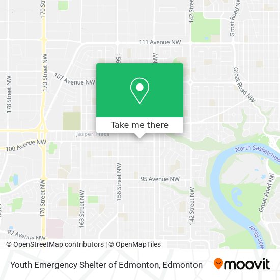 Youth Emergency Shelter of Edmonton map