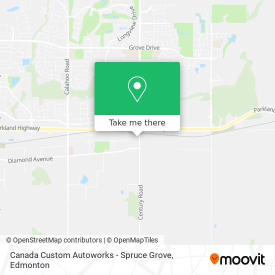 Canada Custom Autoworks - Spruce Grove map