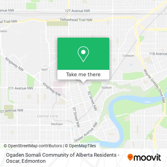 Ogaden Somali Community of Alberta Residents - Oscar map