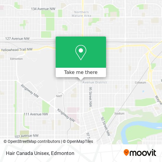 Hair Canada Unisex map