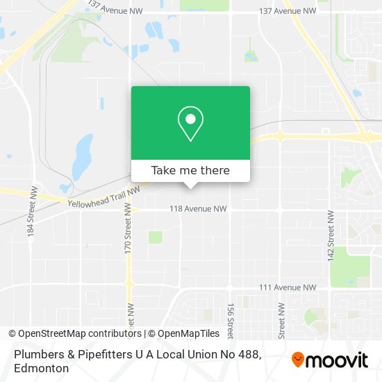 Plumbers & Pipefitters U A Local Union No 488 map