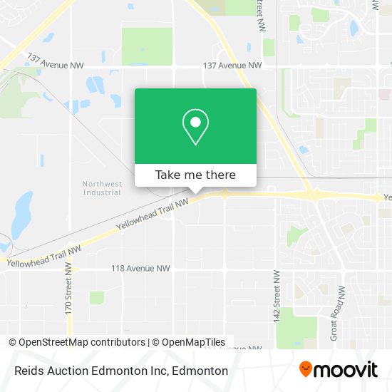 Reids Auction Edmonton Inc map