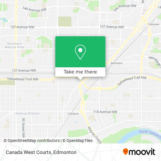 Canada West Courts map