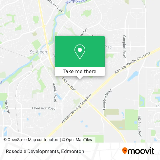 Rosedale Developments map
