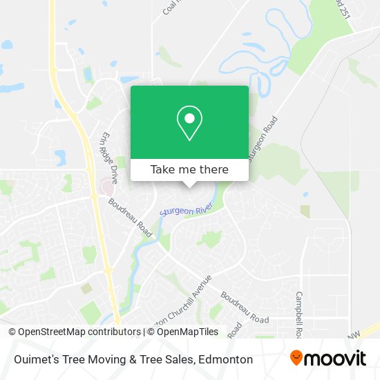 Ouimet's Tree Moving & Tree Sales map