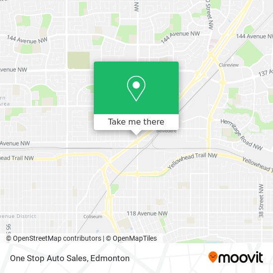 One Stop Auto Sales map