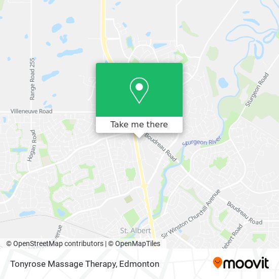 Tonyrose Massage Therapy map