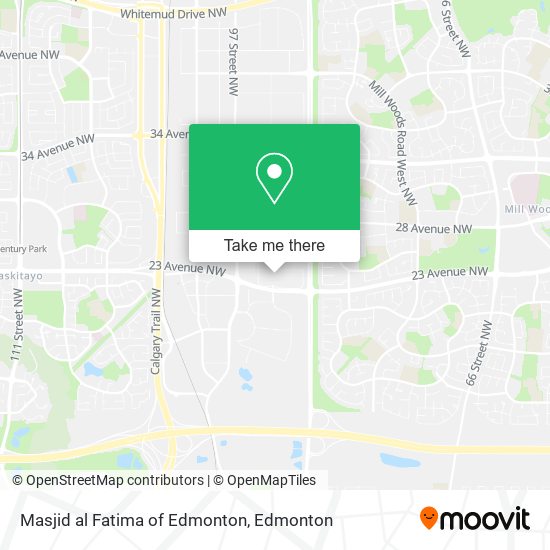 Masjid al Fatima of Edmonton map