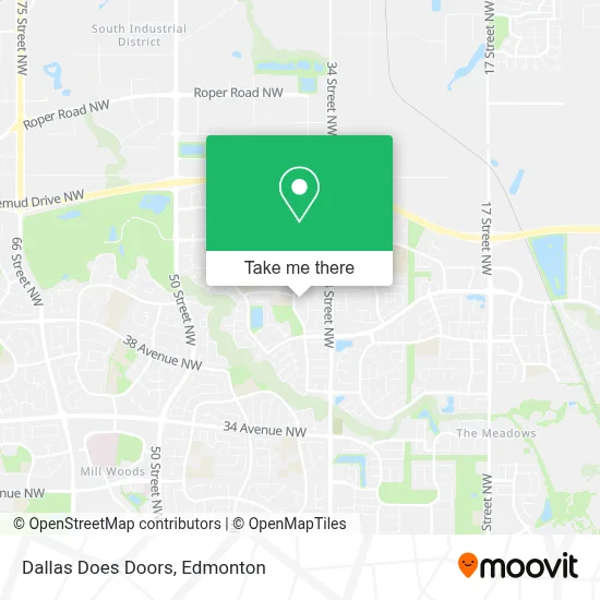 Dallas Does Doors map