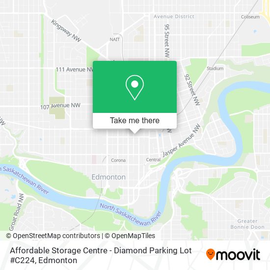 Affordable Storage Centre - Diamond Parking Lot #C224 map