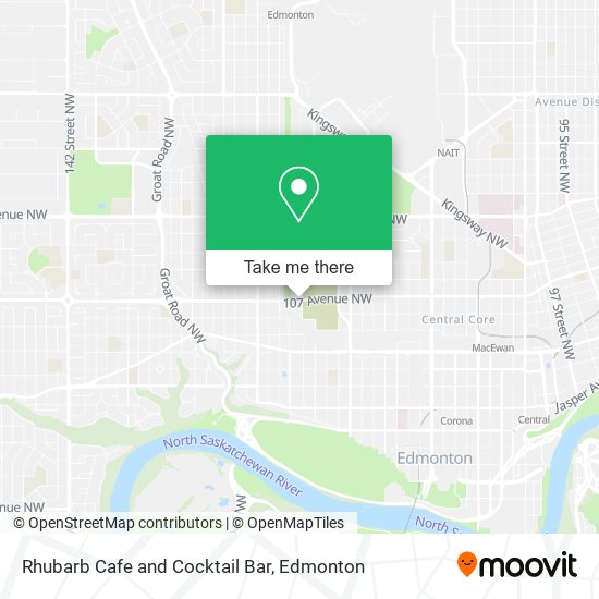 Rhubarb Cafe and Cocktail Bar map