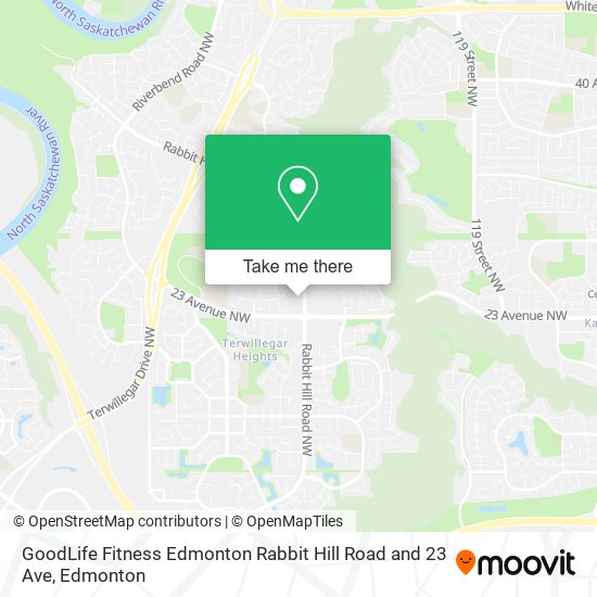 GoodLife Fitness Edmonton Rabbit Hill Road and 23 Ave plan