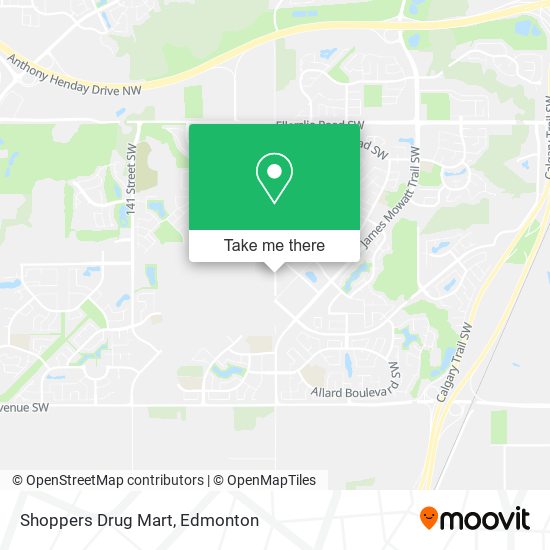 Shoppers Drug Mart map