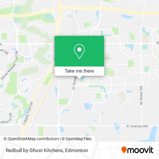 Redbull by Ghost Kitchens map