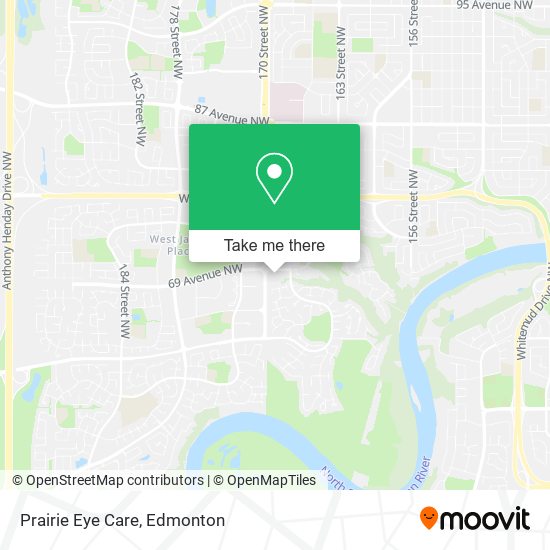 Prairie Eye Care map