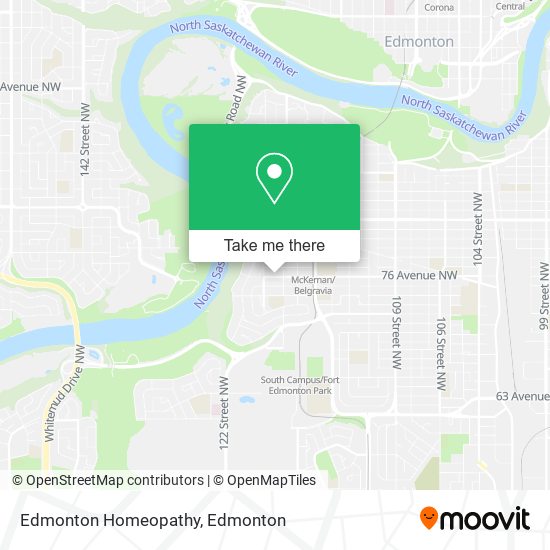 Edmonton Homeopathy map