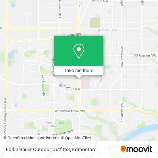 Eddie Bauer Outdoor Outfitter map