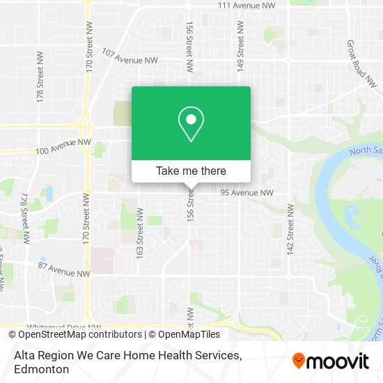 Alta Region We Care Home Health Services map