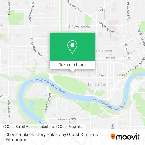 Cheesecake Factory Bakery by Ghost Kitchens map