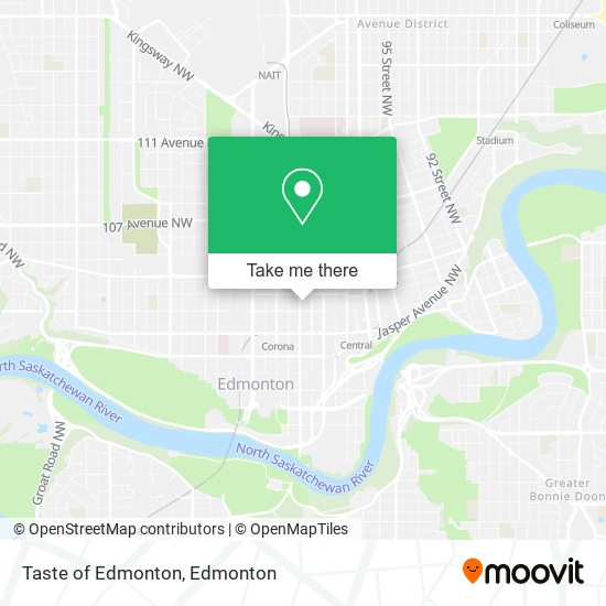 Taste of Edmonton map