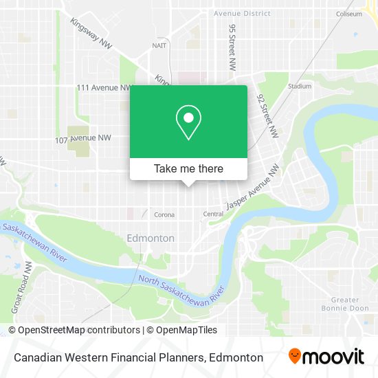 Canadian Western Financial Planners map
