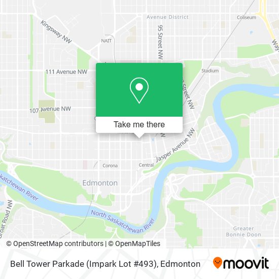 Bell Tower Parkade (Impark Lot #493) map