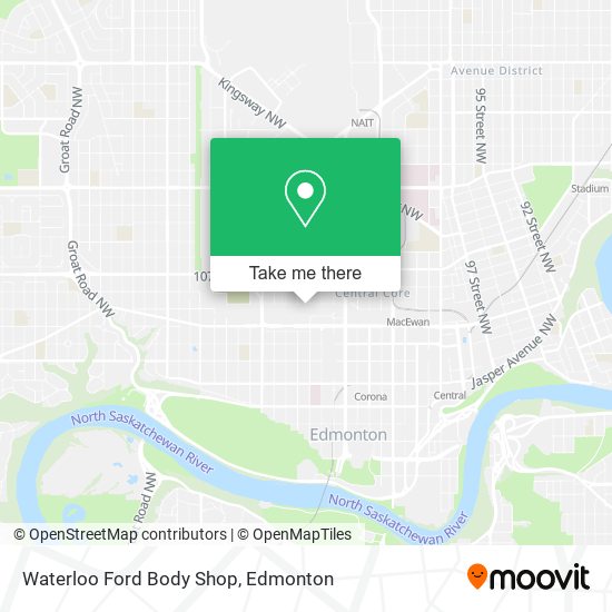 Waterloo Ford Body Shop map