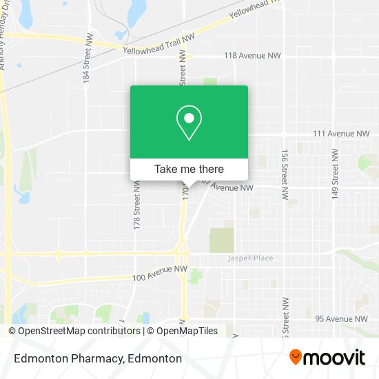 Edmonton Pharmacy map