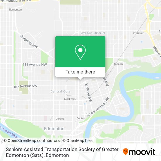 Seniors Assisted Transportation Society of Greater Edmonton (Sats) map