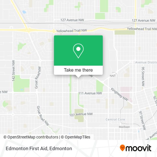 Edmonton First Aid map