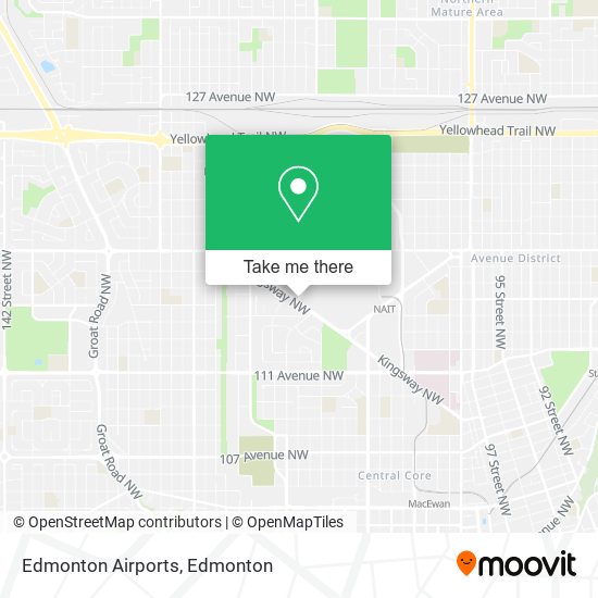 Edmonton Airports map