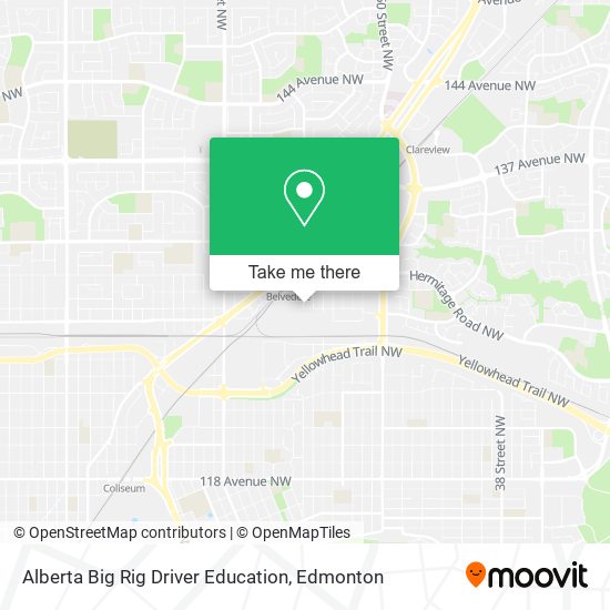 Alberta Big Rig Driver Education map