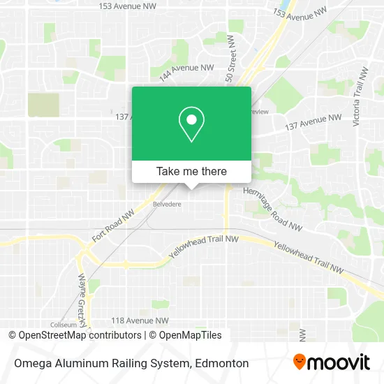Omega Aluminum Railing System map