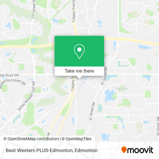 Best Western PLUS-Edmonton map