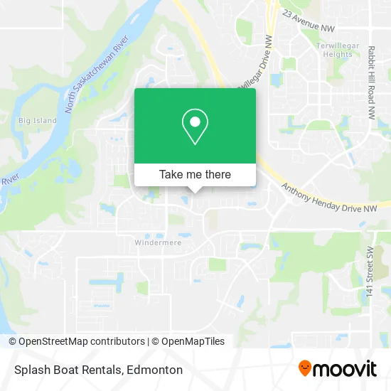 Splash Boat Rentals map