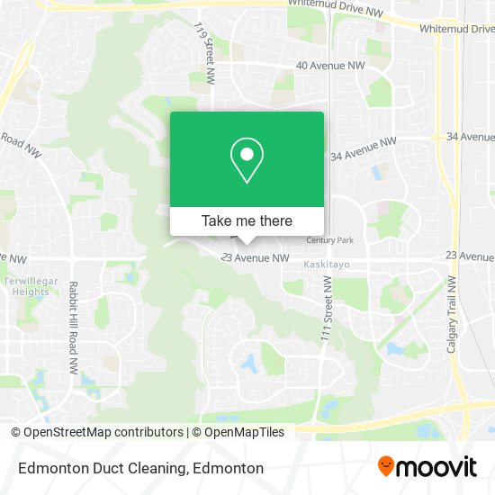 Edmonton Duct Cleaning map
