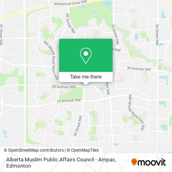 Alberta Muslim Public Affairs Council - Ampac map