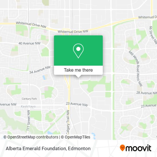 Alberta Emerald Foundation map