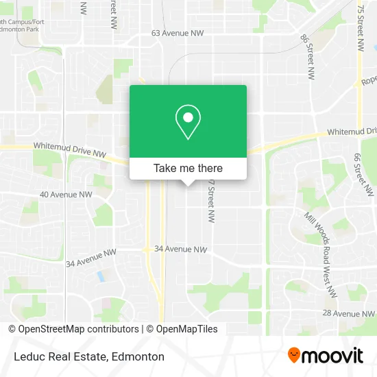 Leduc Real Estate map