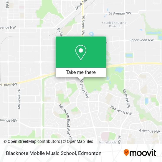 Blacknote Mobile Music School map