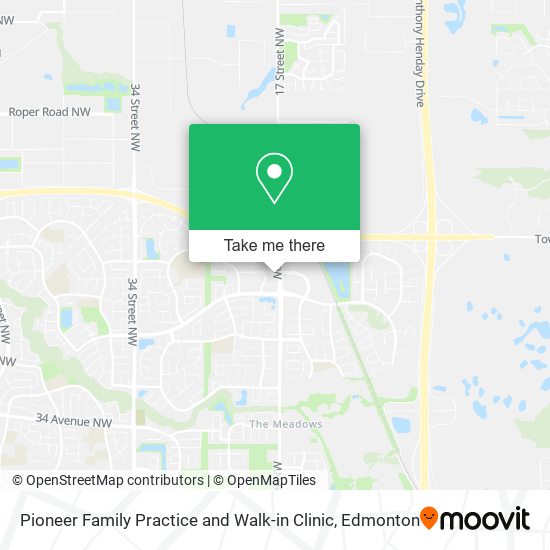 Pioneer Family Practice and Walk-in Clinic map
