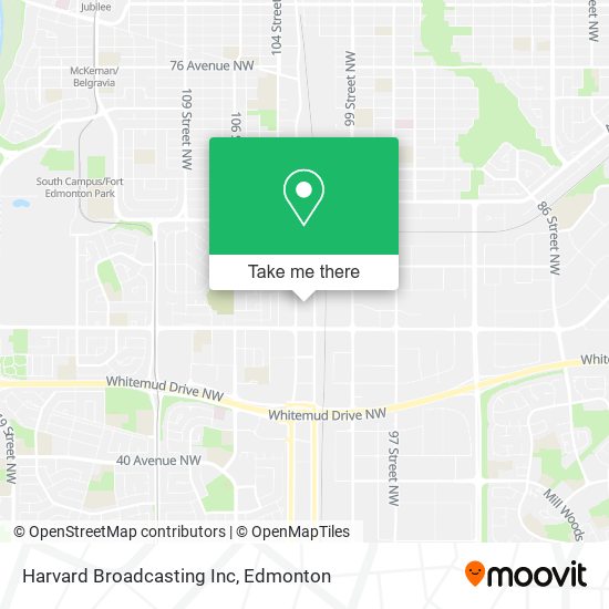 Harvard Broadcasting Inc map
